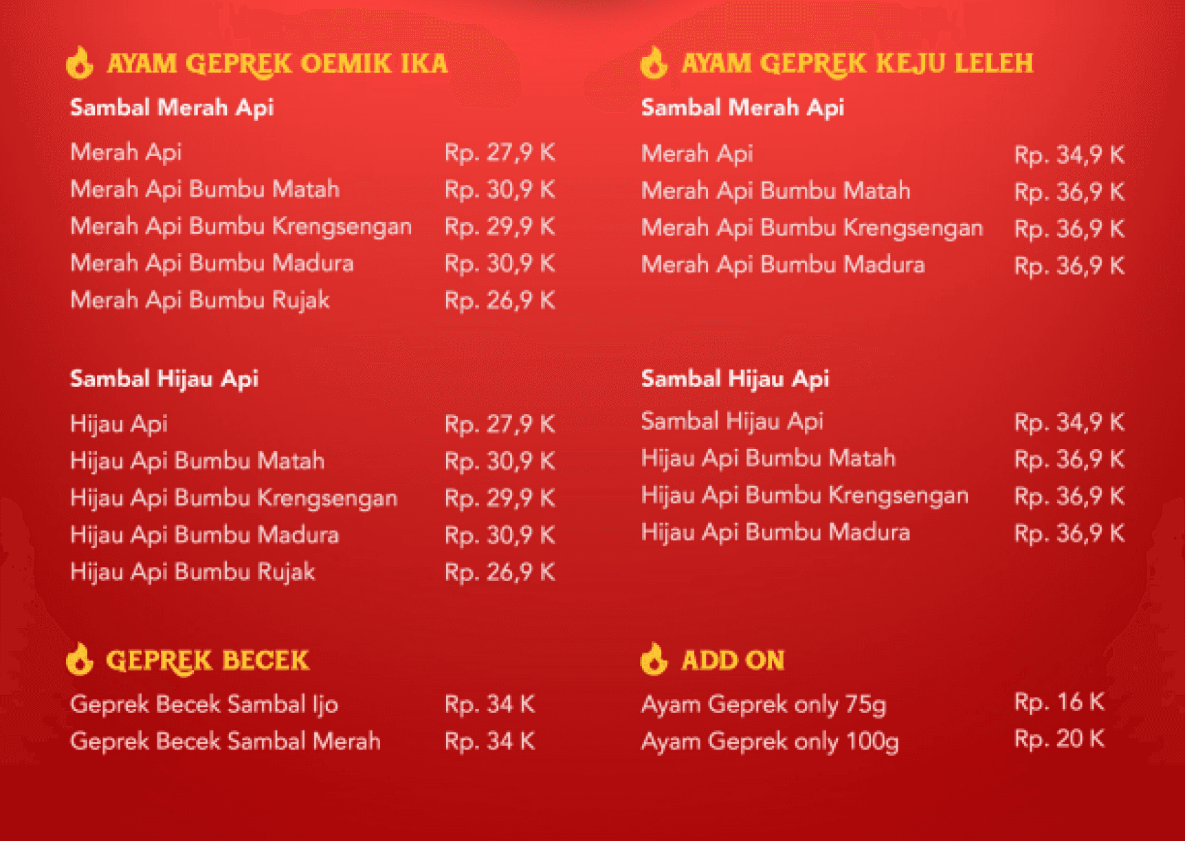 Oemik Menu